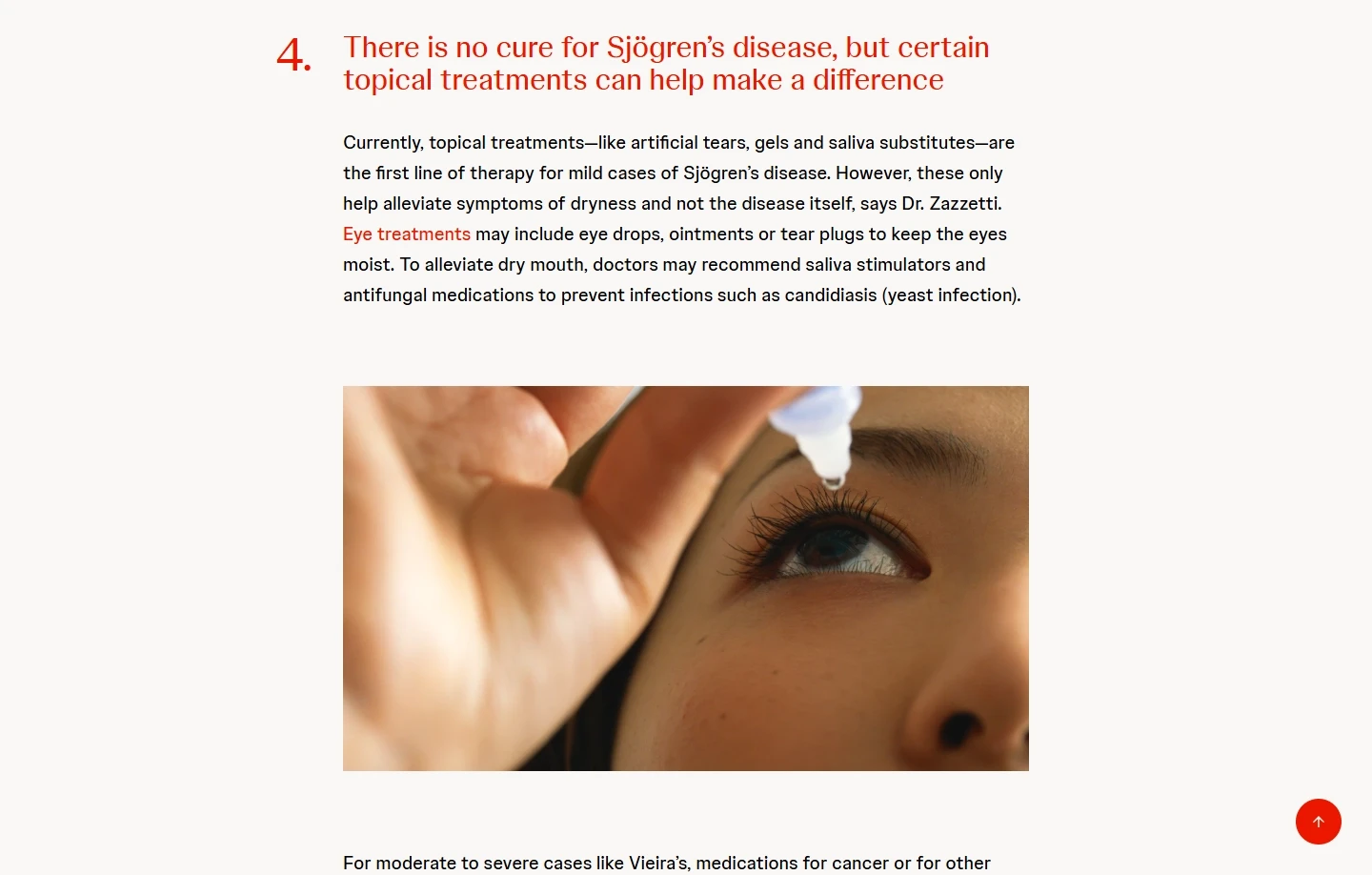 Article content on Johnson & Johnson's website